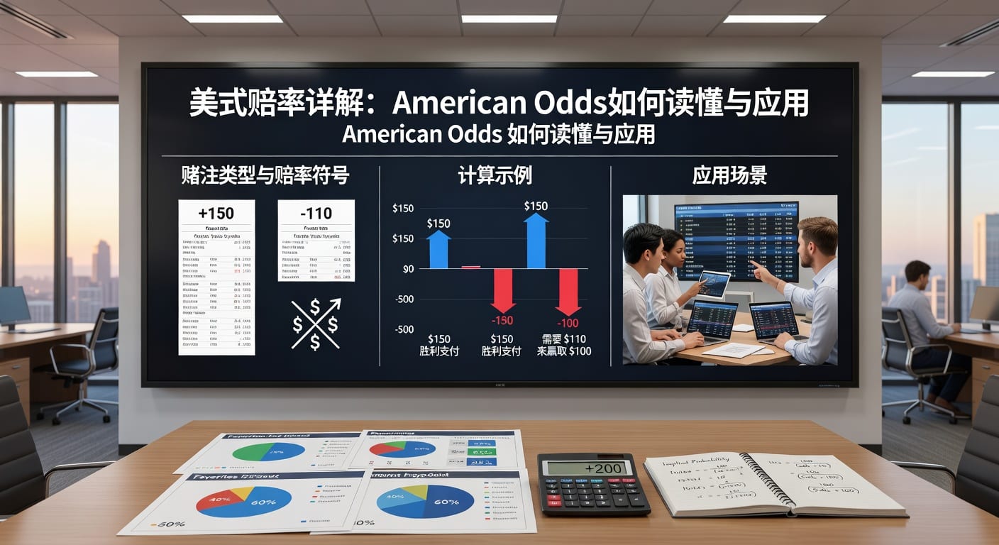 美式赔率 American Odds 详解：体育博彩计算与应用